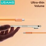 USAMS καλώδιο USB-C SJ783, 60W, 480Mbps, flat, 1.2m, μπλε - 6958444997421 - Image 2