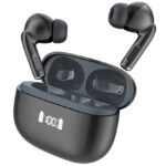 CELEBRAT earphones με θήκη φόρτισης W72, True Wireless, 10mm, 33/380mAh, ANC & ENC, μαύρα - 6925146995154