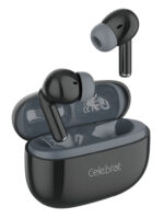 CELEBRAT earphones με θήκη φόρτισης W73, True Wireless, 13mm, 33/380mAh, μαύρα - 6925146995192