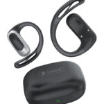 CELEBRAT earphones με θήκη φόρτισης W77, OWS, 12mm, 40/400mAh, μαύρα - 6925146995246