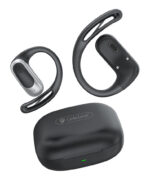 CELEBRAT earphones με θήκη φόρτισης W77, OWS, 12mm, 40/400mAh, μαύρα - 6925146995246