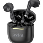 CELEBRAT earphones με θήκη φόρτισης W79, True Wireless, 13mm, 30/300mAh, μαύρα - 6925146995260