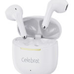 CELEBRAT earphones με θήκη φόρτισης W79, True Wireless, 13mm, 30/300mAh, λευκά - 6925146995277