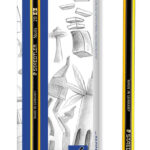 STAEDTLER ξύλινο μολύβι Noris 120-0, εξάγωνο, 2B0, 12τμχ - 4007817105023