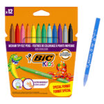 BIC σετ χρωματιστών μαρκαδόρων ζωγραφικής 216010322 KID Couleur, 12τμχ - 3086123368828