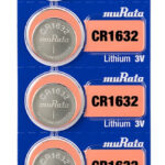 MURATA μπαταρίες λιθίου CR1632, 3V, 5τμχ - 4582503192483