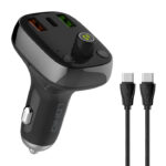 LDNIO FM transmitter & φορτιστής C704Q, USB-C/2x USB, 36W, Bluetooth, μαύρο - 5210131159965