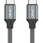 LDNIO καλώδιο USB-C iP-441c, 65W, 480Mbps, 1m, γκρι - 6933138602317