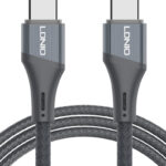 LDNIO καλώδιο USB-C LC632c, 100W, 480Mbps, 2m, μαύρο - 6933138602348