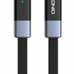 LDNIO καλώδιο USB-C LC242c, flat, 65W, 480Mbps, 2m, μαύρο - 6933138603536