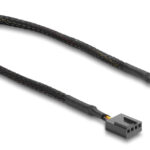 DELOCK καλώδιο προέκτασης 4pin PWM 91360 για ανεμιστήρες, 30cm, μαύρο - 4043619913602