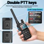 BAOFENG ασύρματος πομποδέκτης MINI-5, UHF/VHF, 5W/2W, μαύρος - 5210131163702 - Image 2