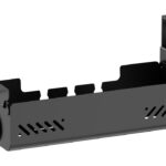 BRATECK cable management γραφείου CC11-22-1, μεταλλικό, 494x167x196mm, μαύρο - 5210131163283