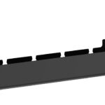 BRATECK cable management γραφείου CC11-22-2, μεταλλικό, 894x167x196mm, μαύρο - 5210131163290