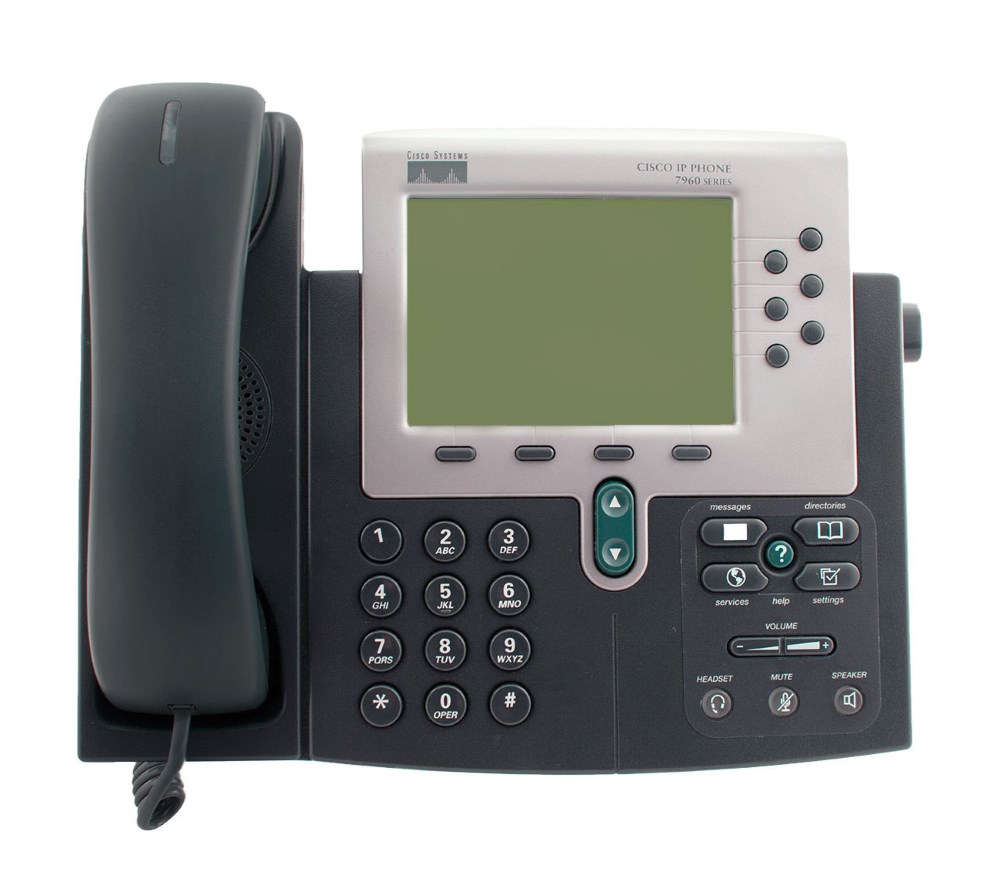 CP-7960G CISCO Used IP Phone 7960G, Dark Gray - - Image 1