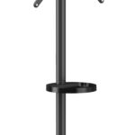 BRATECK βάση τηλεόρασης δαπέδου FS38-44TWE, 32-65", έως 50kg, με 2x ράφια, ροδάκια, μαύρη - 5210131163320