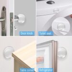 HOME USE στοπ πόρτας HUH-0263, αυτοκόλλητο, PU πλαστικό, 40x8mm, διάφανο, 4τμχ - 5210131160947 - Image 2