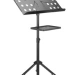 BRATECK αναλόγιο μουσικής MSS01-8, 75~150cm ύψος, με ράφι, μαύρο - 5210131163276