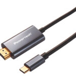 POWERTECH καλώδιο USB-C σε HDMI PTR-0209, 4K/30Hz, 10 Gbps, 1m, μαύρο - 5210131161548
