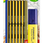 STAEDTLER σετ ξύλινα μολύβια με μαρκαδόρο υπογράμμισης Noris 120-BK12P1, εξάγωνα, ΗB, 13τμχ - 4007817015766
