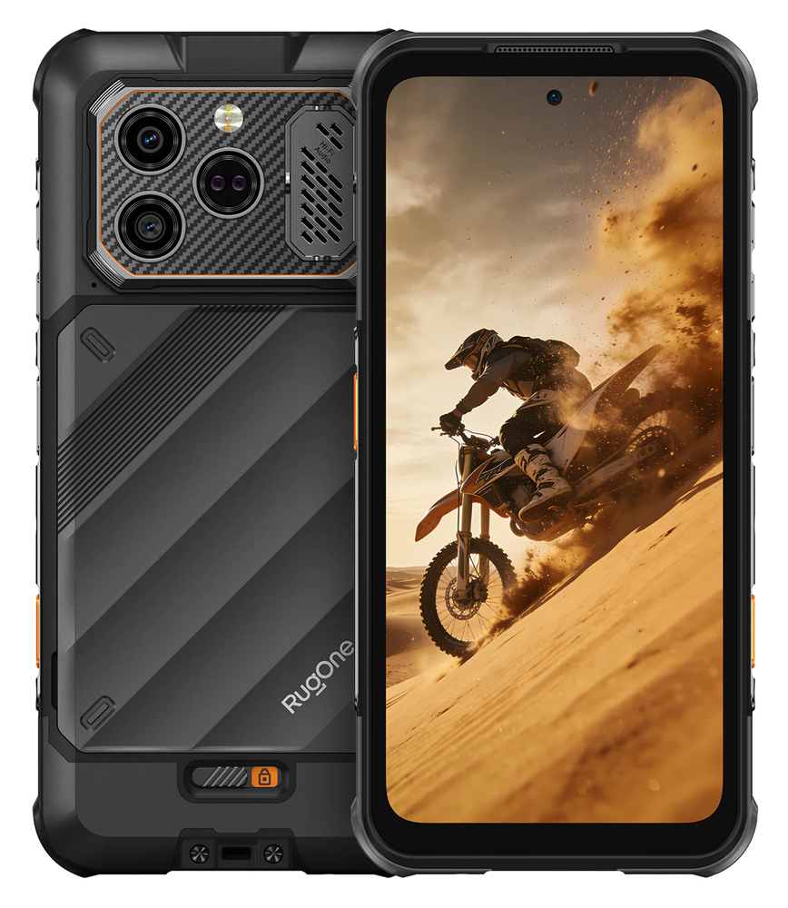 XEVER8-BK RUGONE smartphone Xever 8, 6.50", 8/128GB, 4800mAh, IP68/IP69K/MIL-STD-810H, μαύρο - 6979400350180 - Image 1