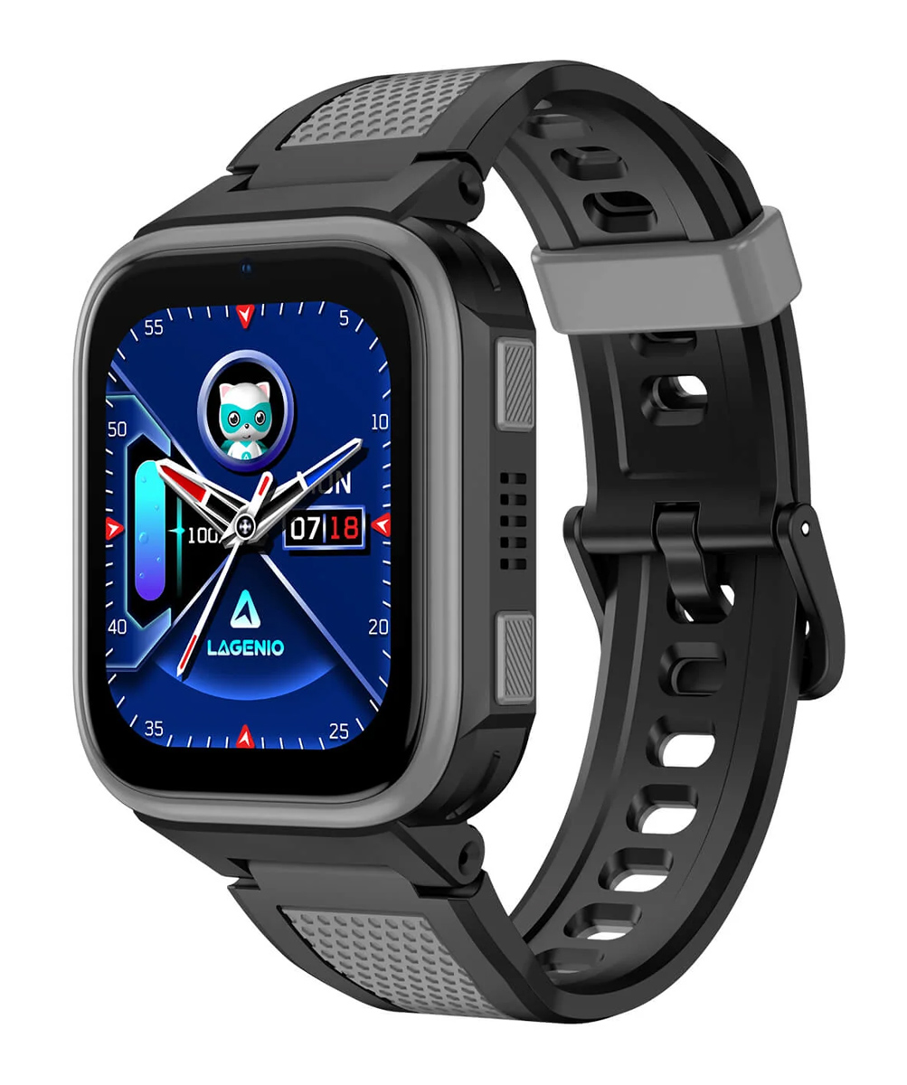 K10-BK LAGENIO GPS smartwatch για παιδιά K10, 1.8", με κάμερα, 4G, IP68, μαύρο - 5210131172582 - Image 1