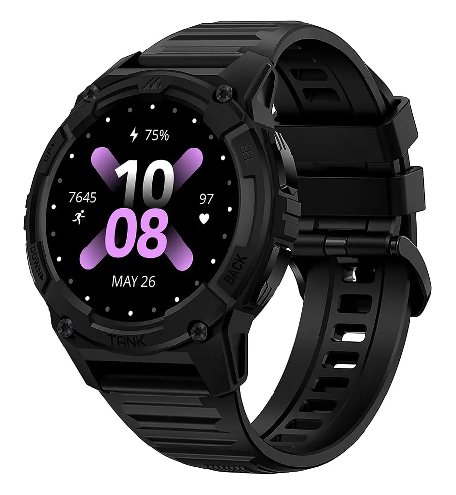 KOS-TANKS2-BK KOSPET smartwatch TANK S2, heart rate, 1.32" AMOLED, GPS, 5 ATM & IP69K, μαύρο - 6974958250784 - Image 1
