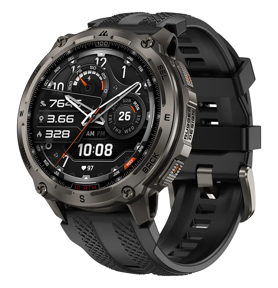 KOS-TANKT4-BK KOSPET smartwatch TANK T4, heart rate, 1.43" AMOLED, GPS, 10 ATM & IP69K, μαύρο - 6978602500041 - Image 1