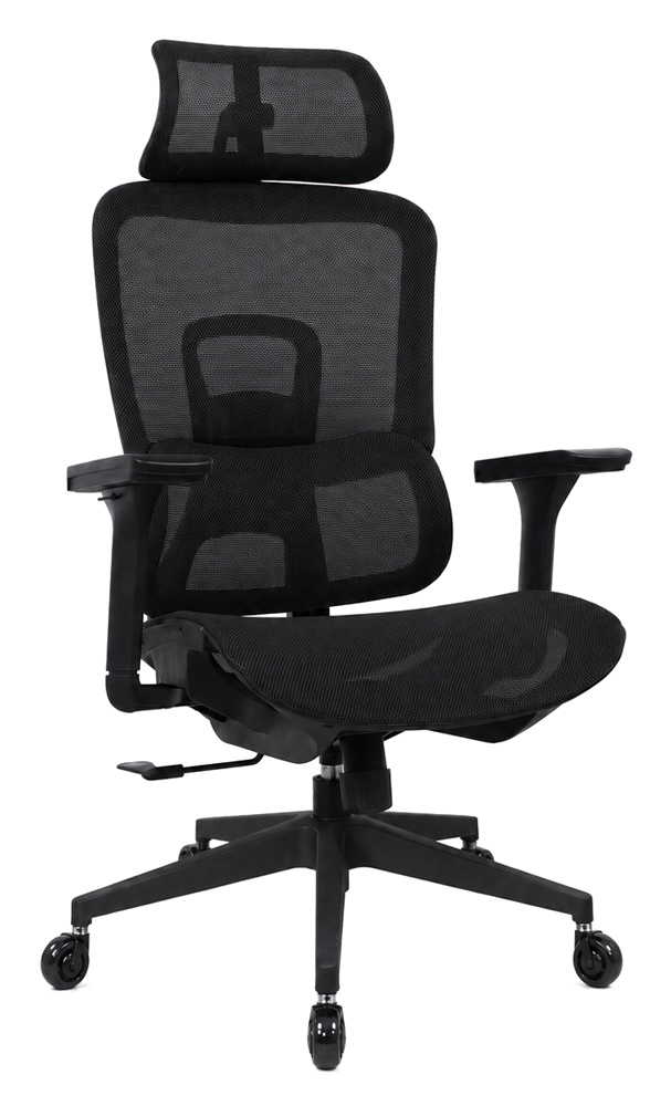 PT-1633 POWERTECH καρέκλα γραφείου PT-1633 με μπράτσα και ανάκλιση, ρυθμιζόμενο ύψος, μαύρη - 5210131166253 - Image 1