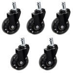 POWERTECH σετ ανταλλακτικά ροδάκια για PT-1633 καρέκλα γραφείου, 5τμχ - 5210131166406